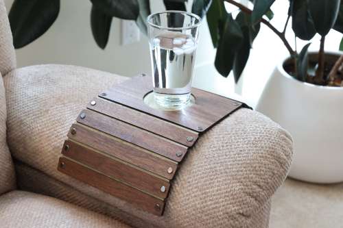 Walnut Armchair Coaster